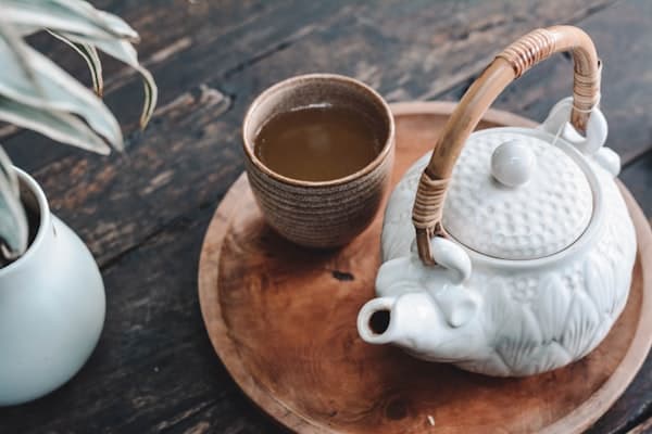 Coconut Matcha latte with foam